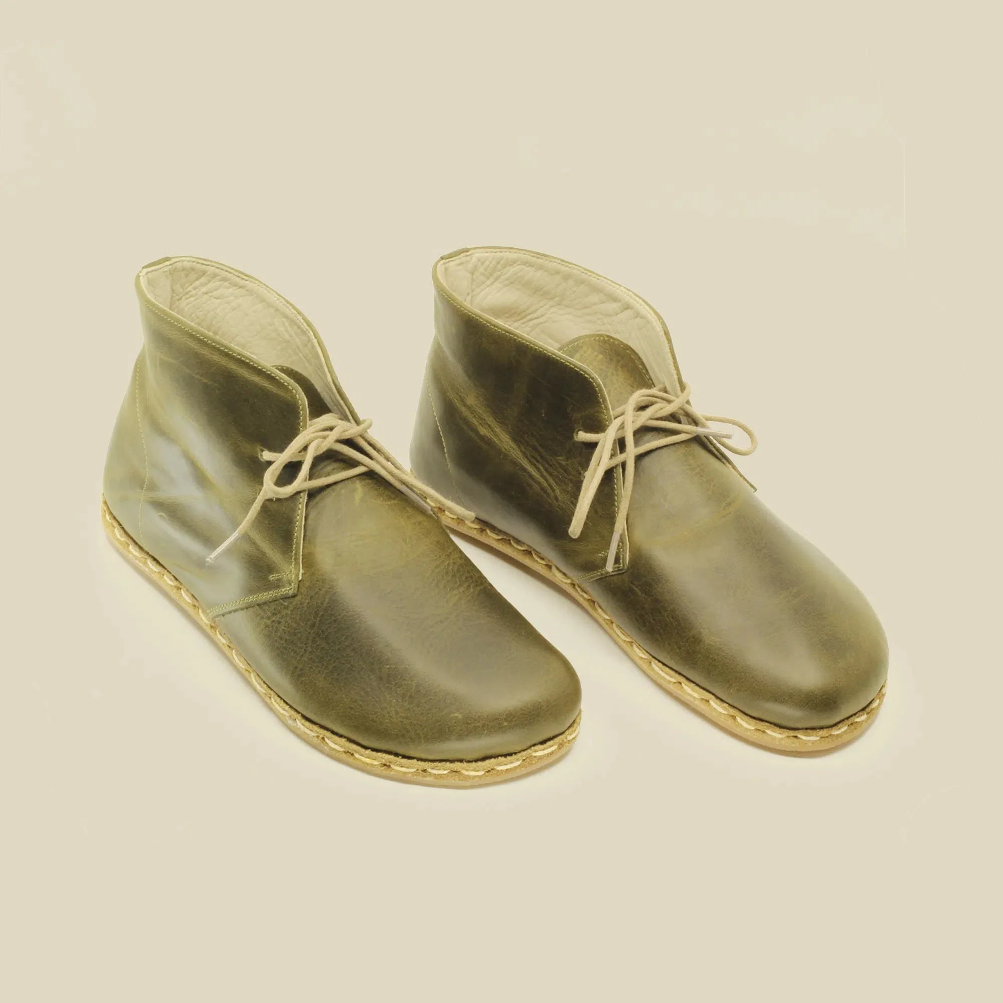 Oxford Earthing Boots Olive Green Women's