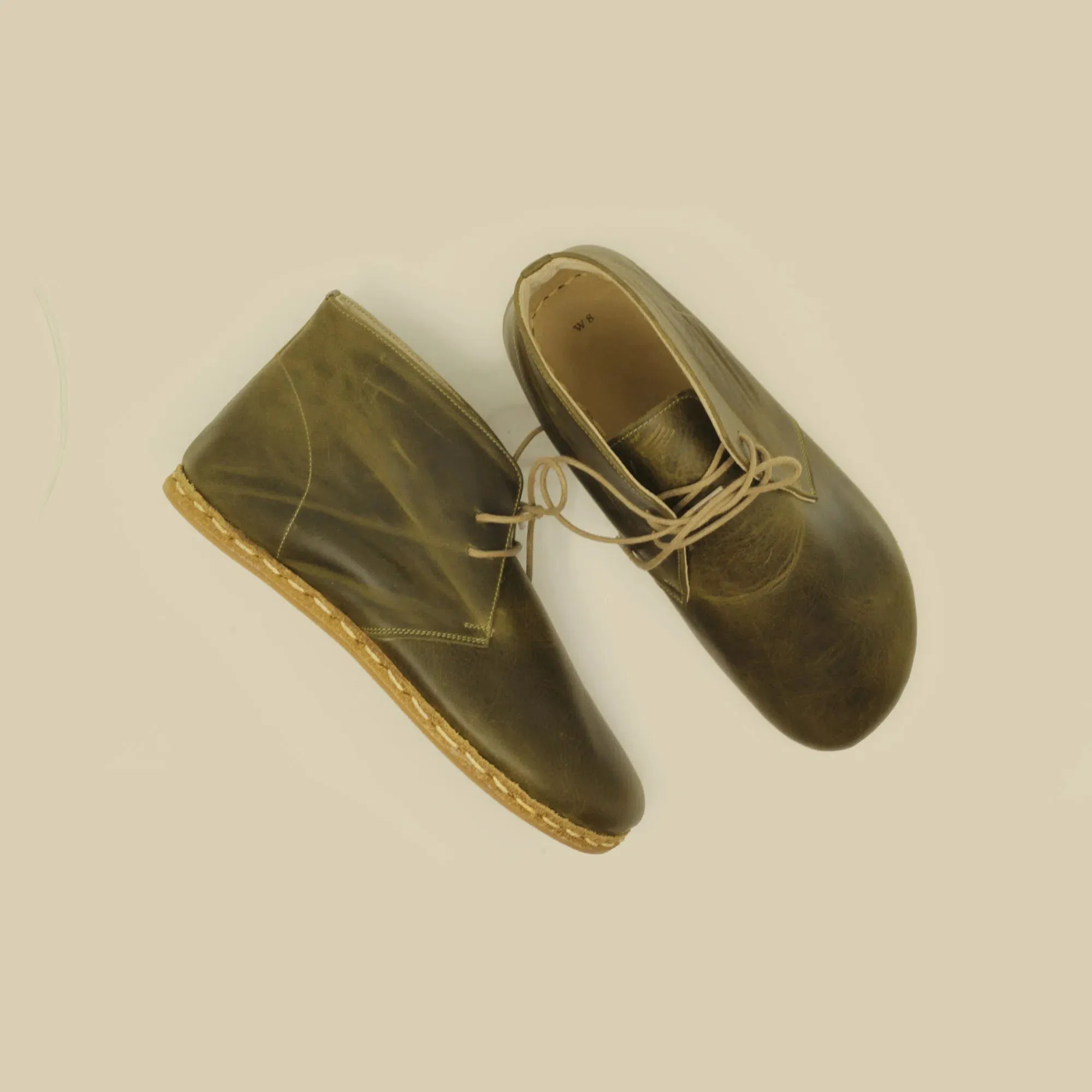 Oxford Earthing Boots Olive Green Women's