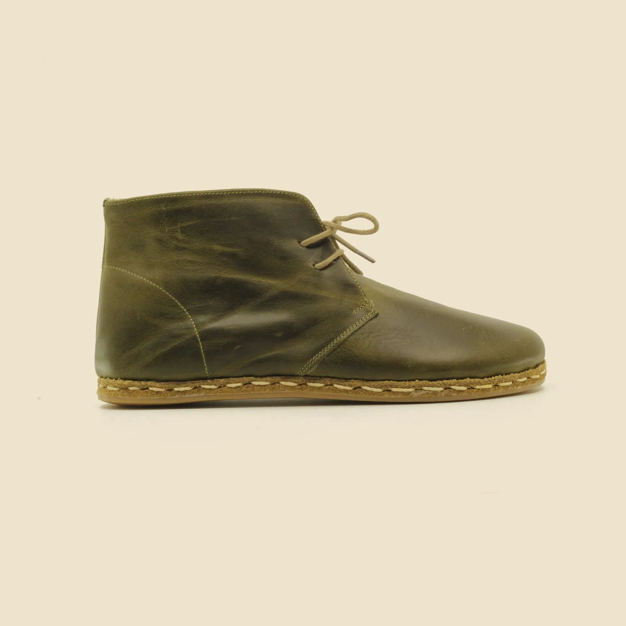 Oxford Earthing Boots Olive Green Women's