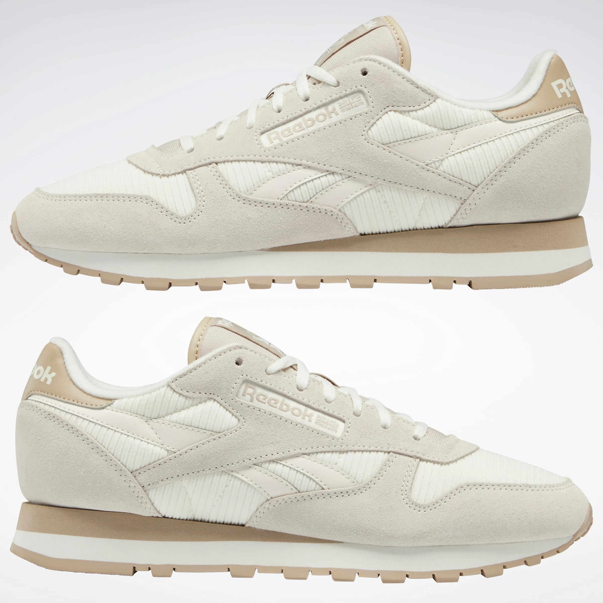 Reebok Footwear Men Classic Leather Shoes Chalk/Chalk/Modbei