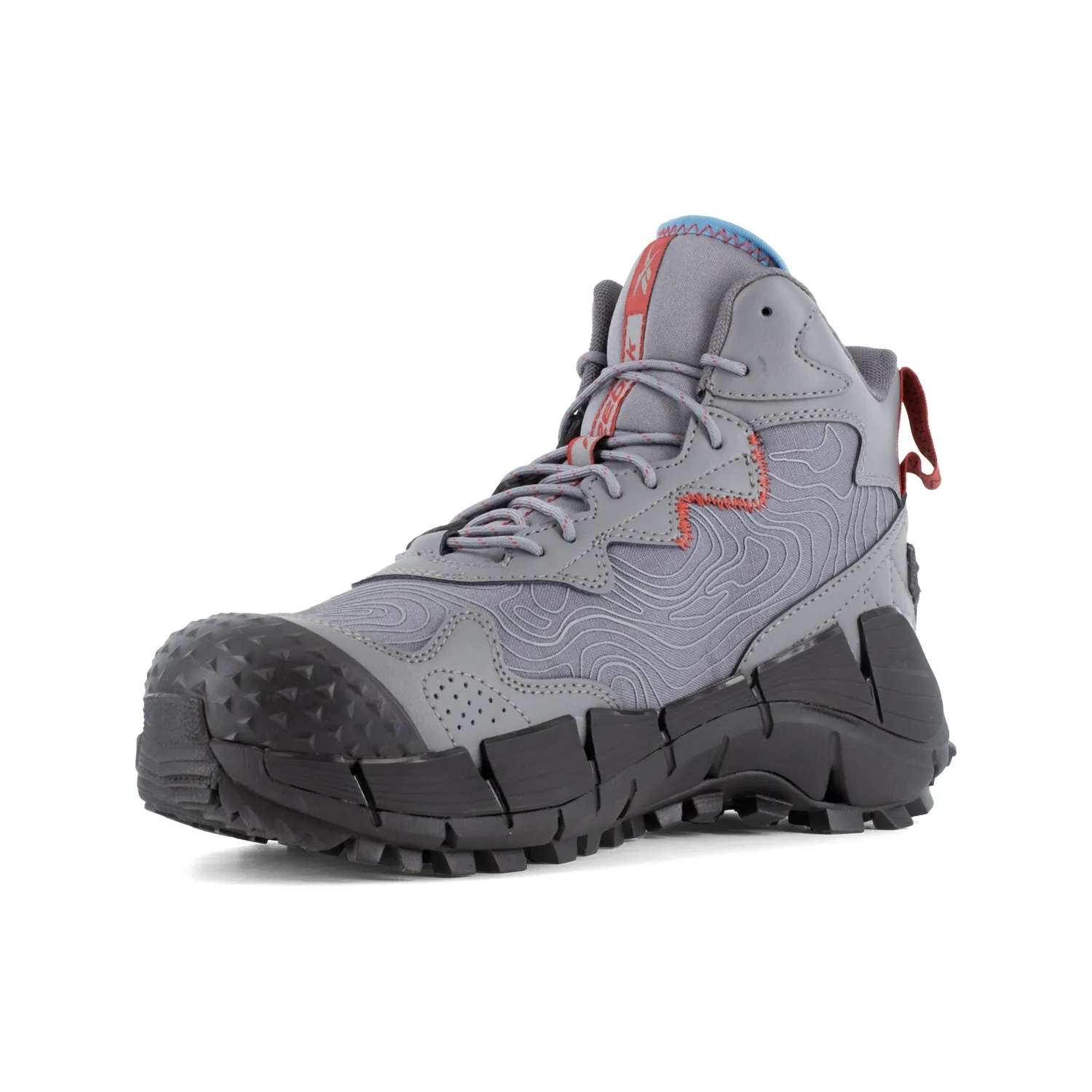 Reebok Mens Zig Kinetica Edge II Grey/Black Leather MetGuard Work Boots 11.5 W