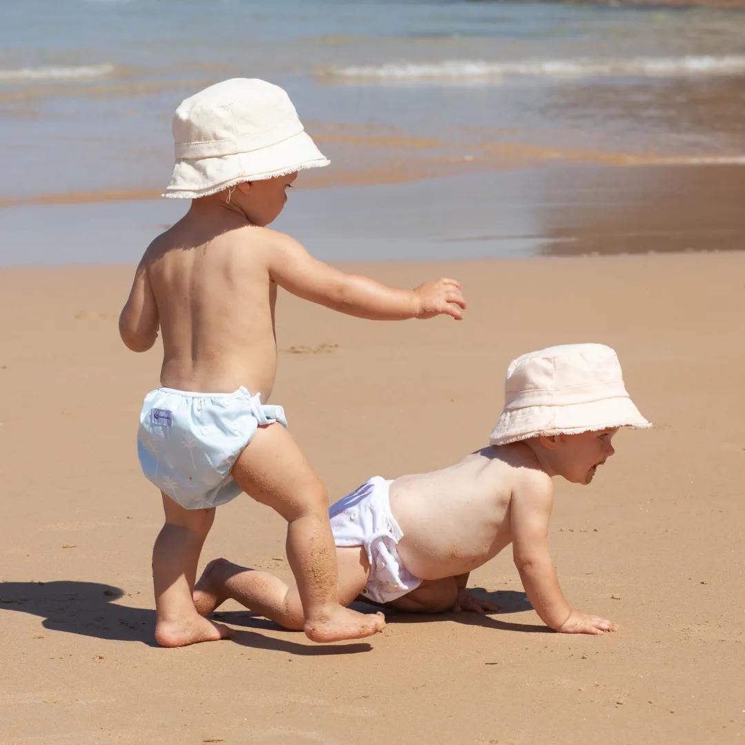Reusable Swim Nappy & Wet Bag (Sage Palm)
