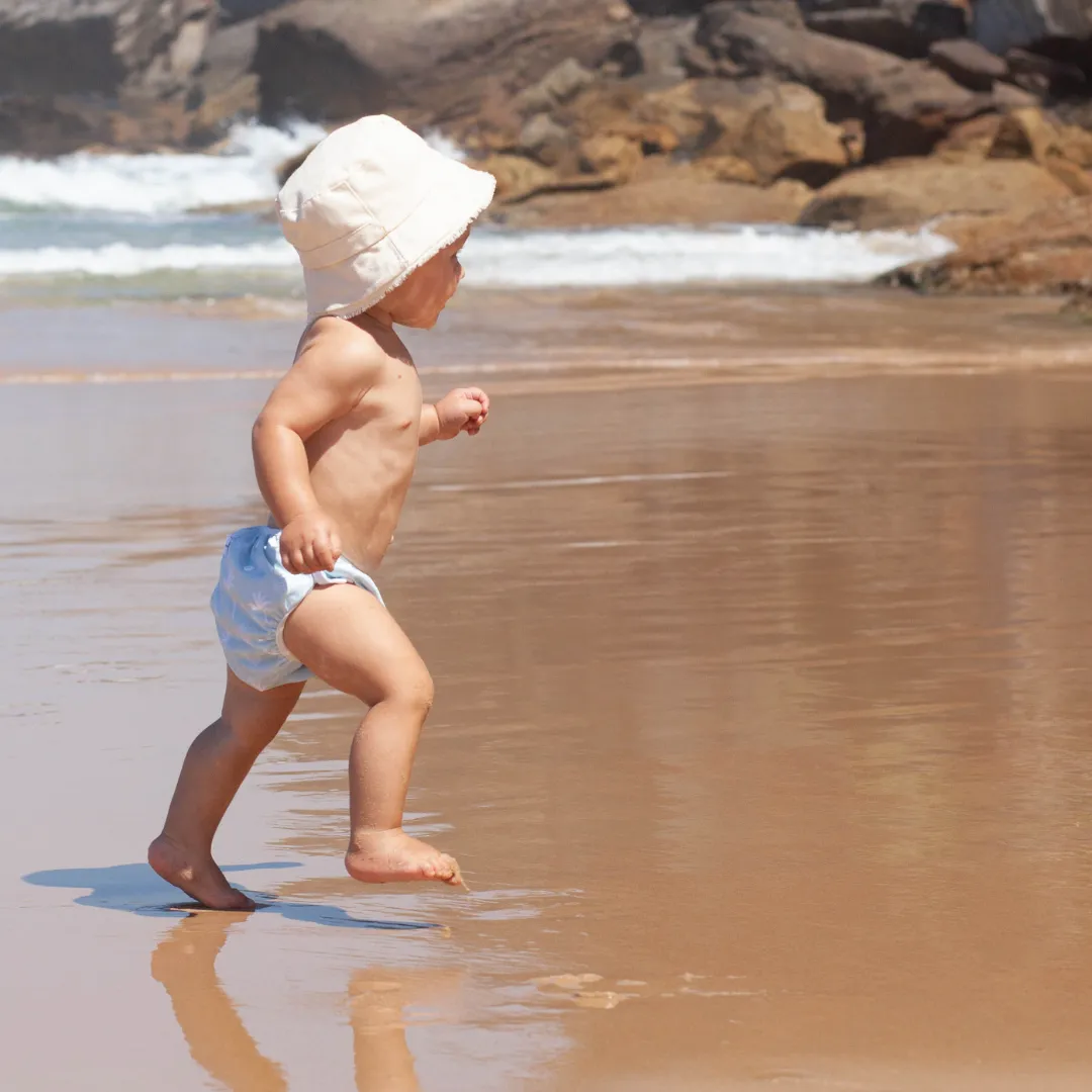 Reusable Swim Nappy & Wet Bag (Sage Palm)