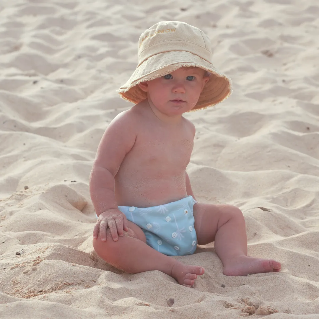 Reusable Swim Nappy & Wet Bag (Sage Palm)