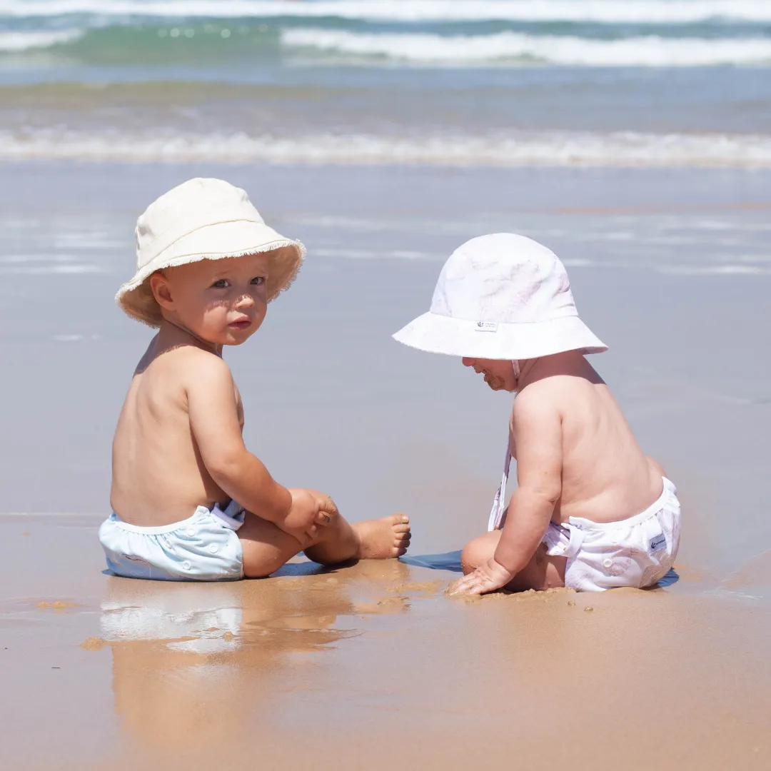 Reusable Swim Nappy & Wet Bag (Sage Palm)