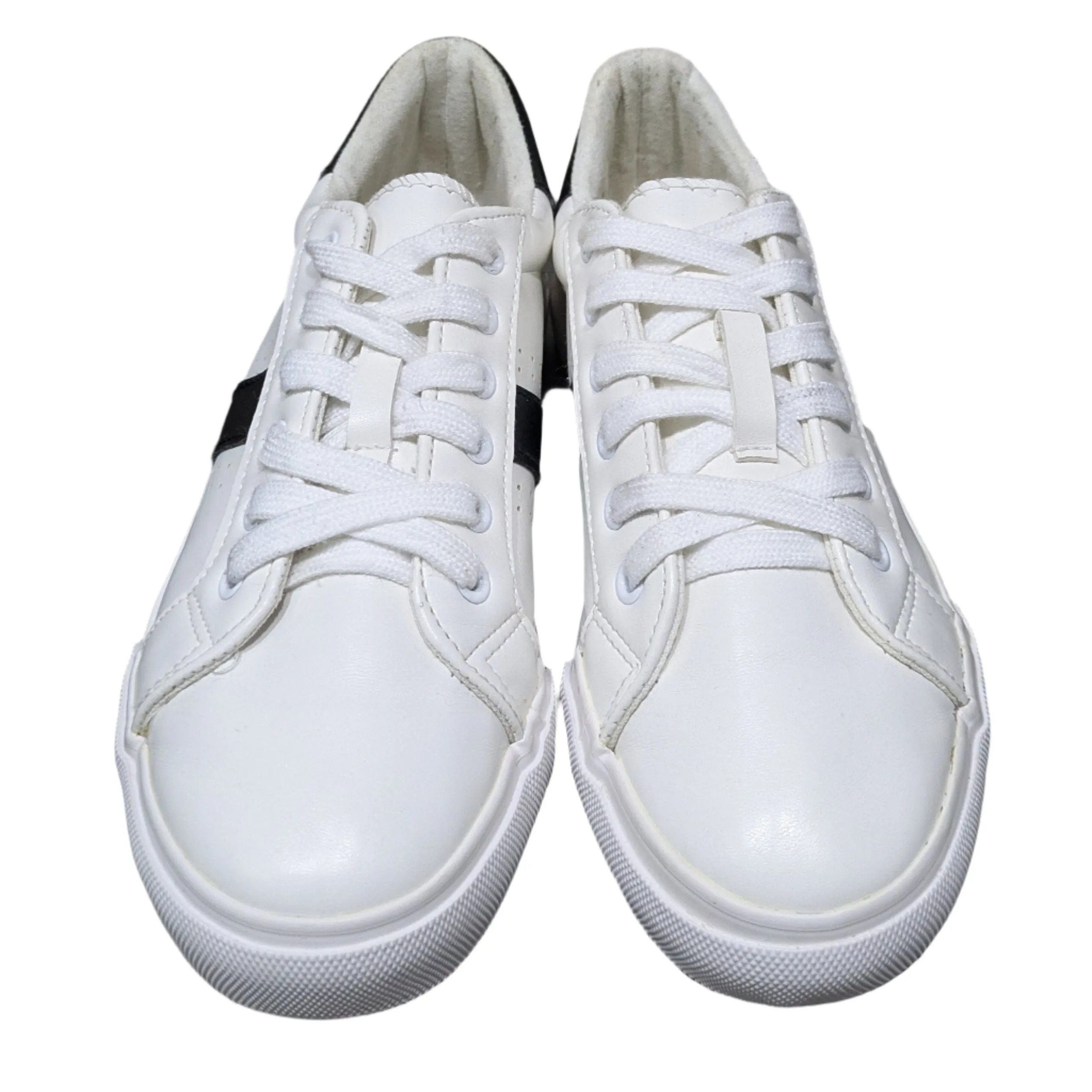 Schuh White Varsity Stripe Trainers Size UK 6 / EU 39 / US 8