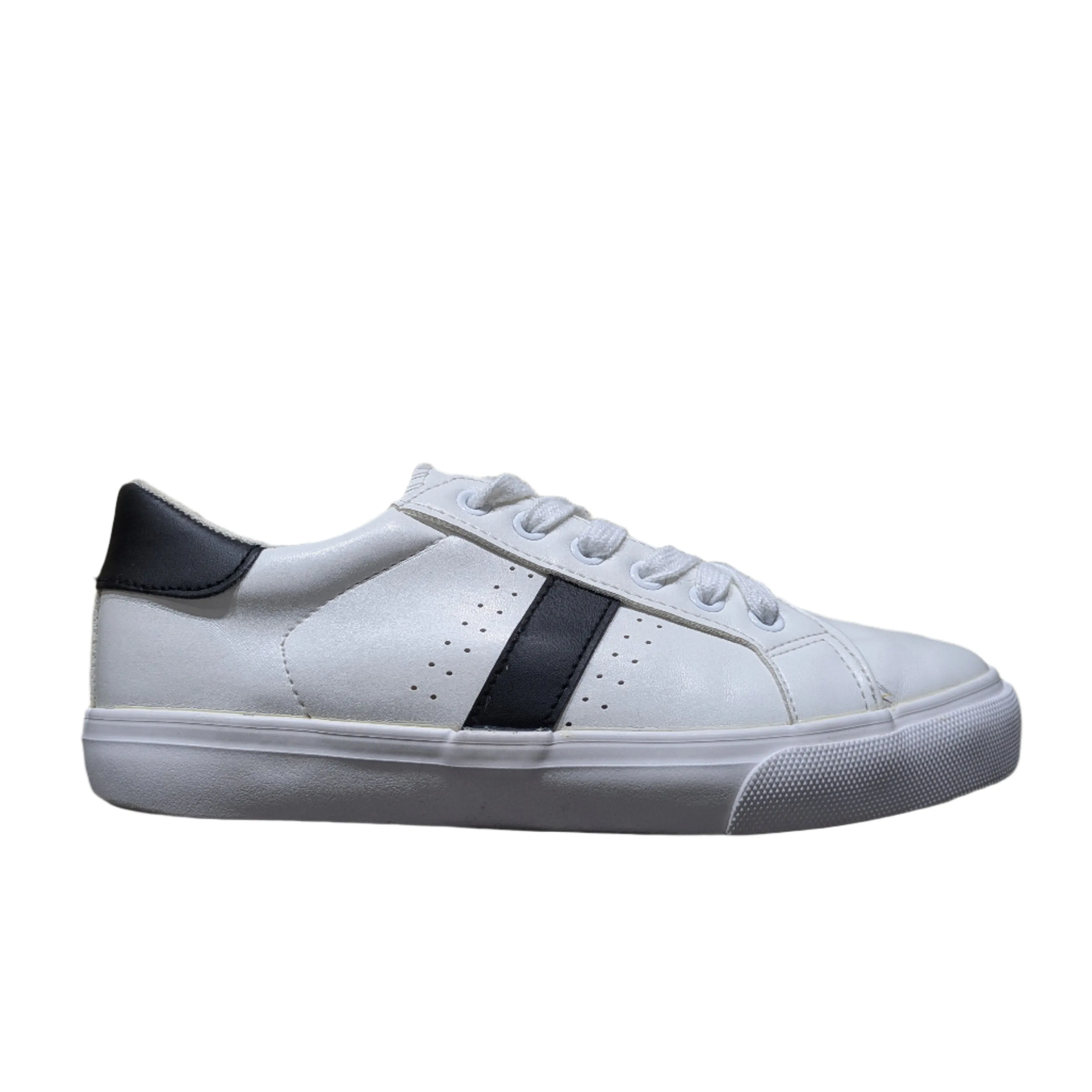 Schuh White Varsity Stripe Trainers Size UK 6 / EU 39 / US 8