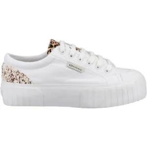 Superga Womens 2631 Calfhair Details Trainers - White
