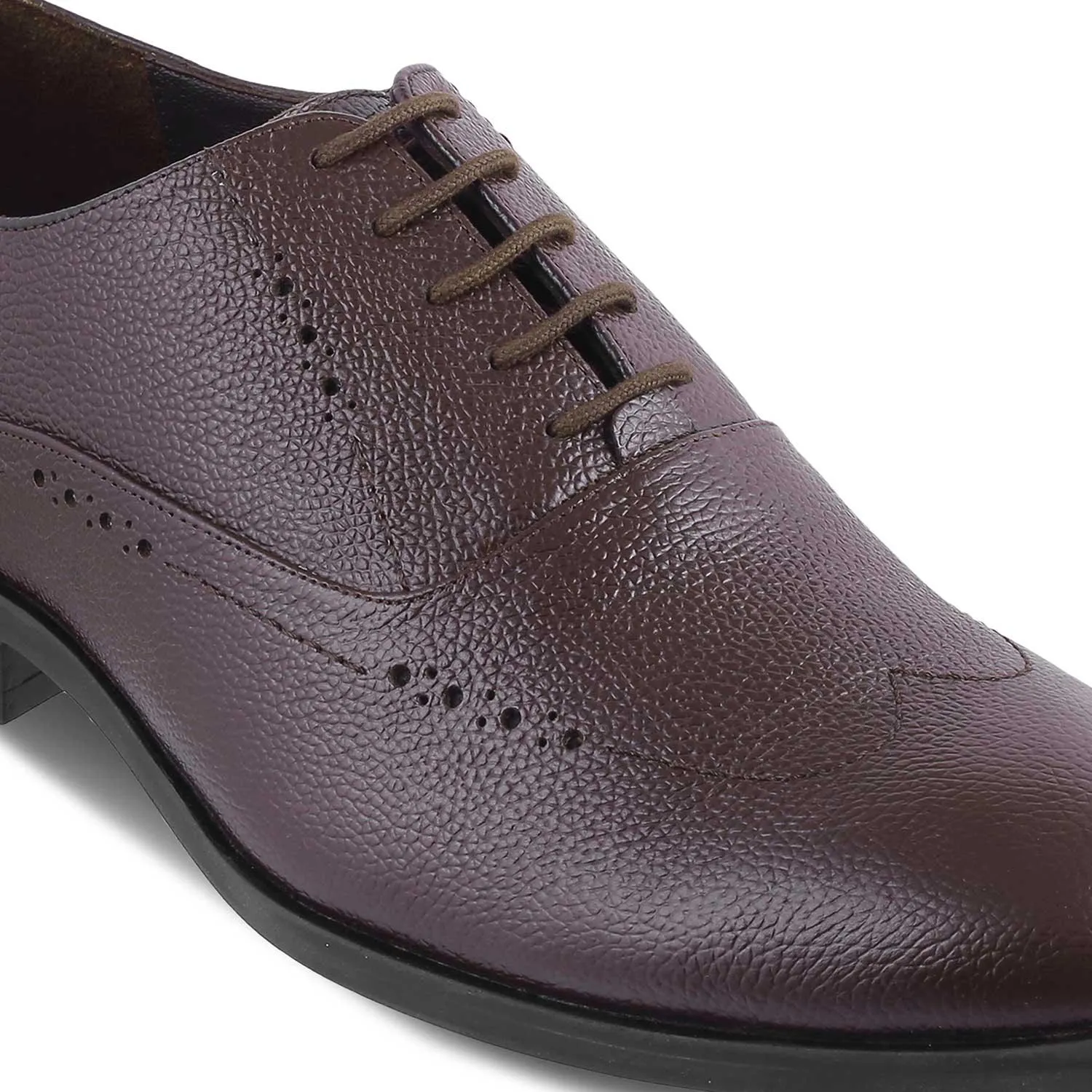 The Alberta Brown Men's Oxford Brogue Lace Ups Tresmode