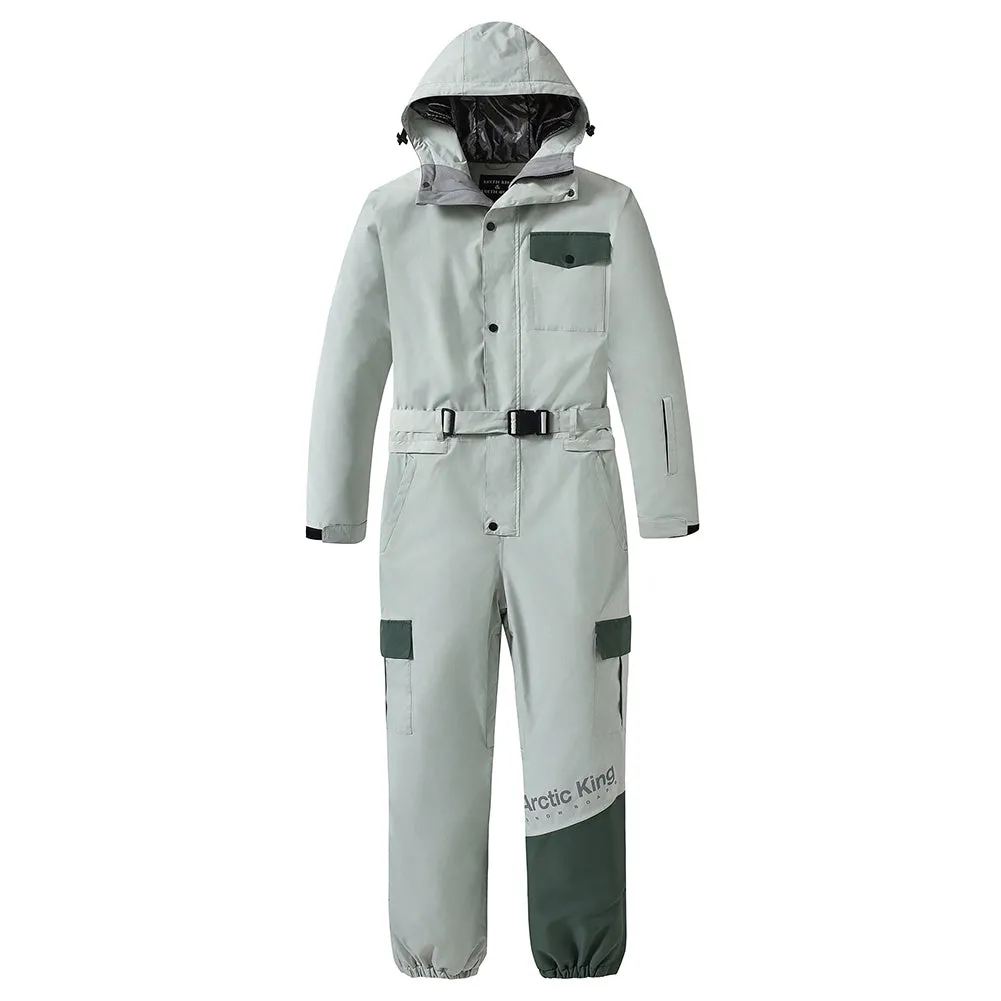 Unisex One Piece Snow Suit Winter Insulated Skiwear