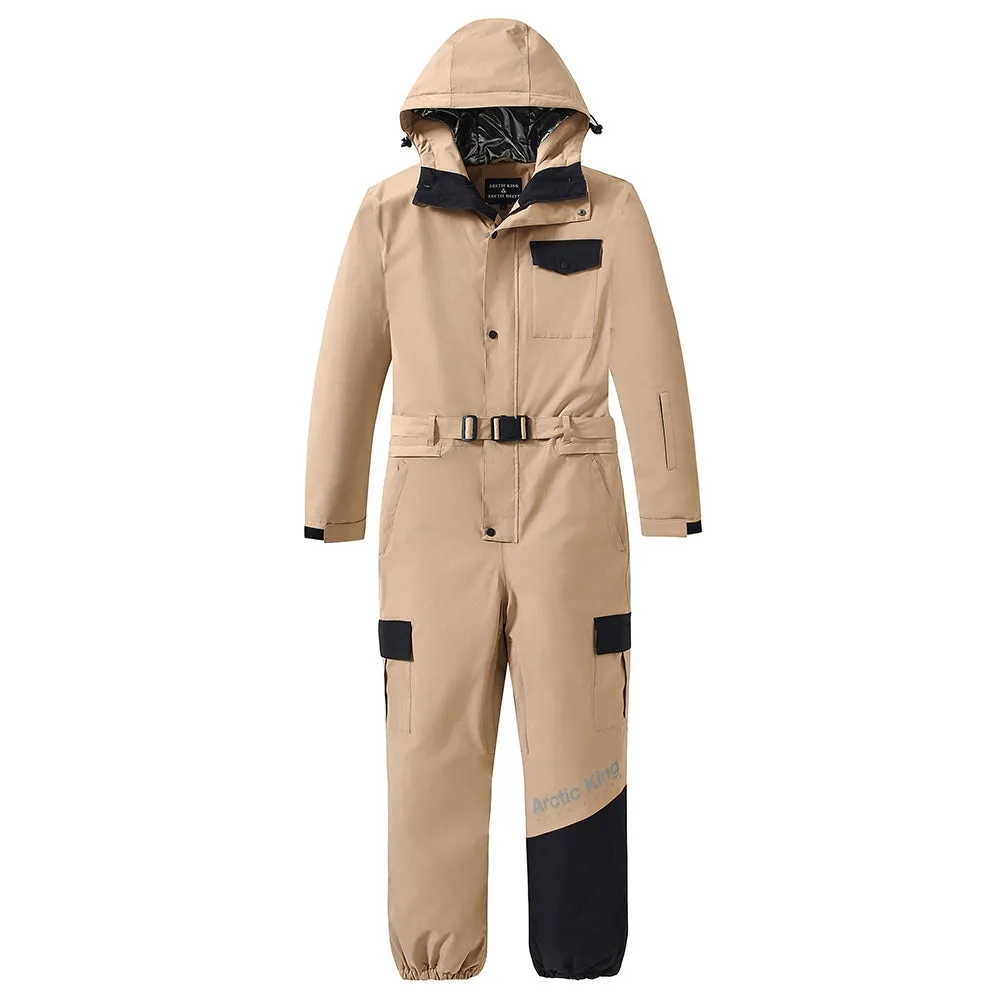 Unisex One Piece Snow Suit Winter Insulated Skiwear