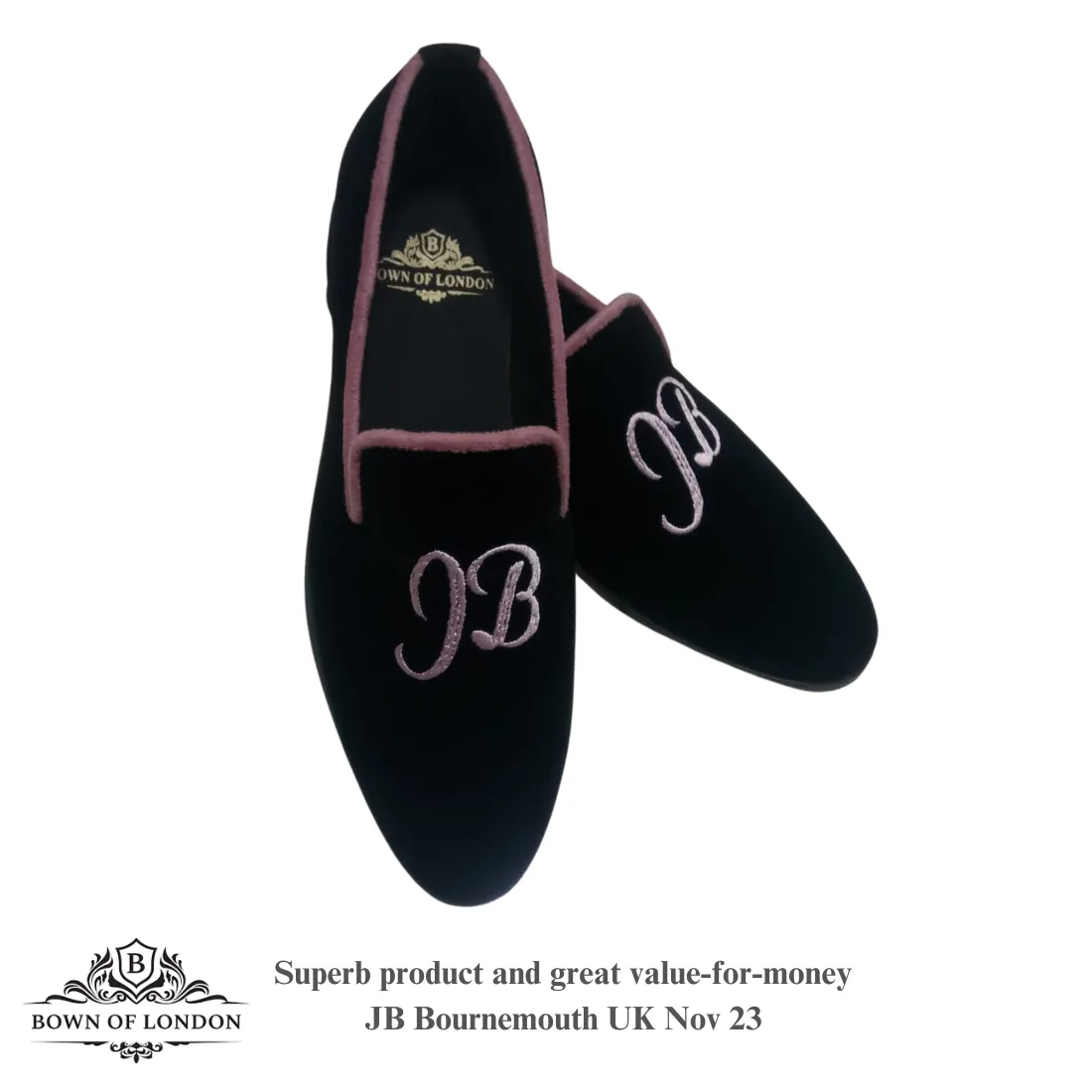 Velvet Loafer/Slipper Shoe Plain Black