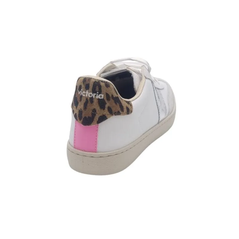 Victoria Womens Leopard Lace-up Fashion Trainer - 1126209
