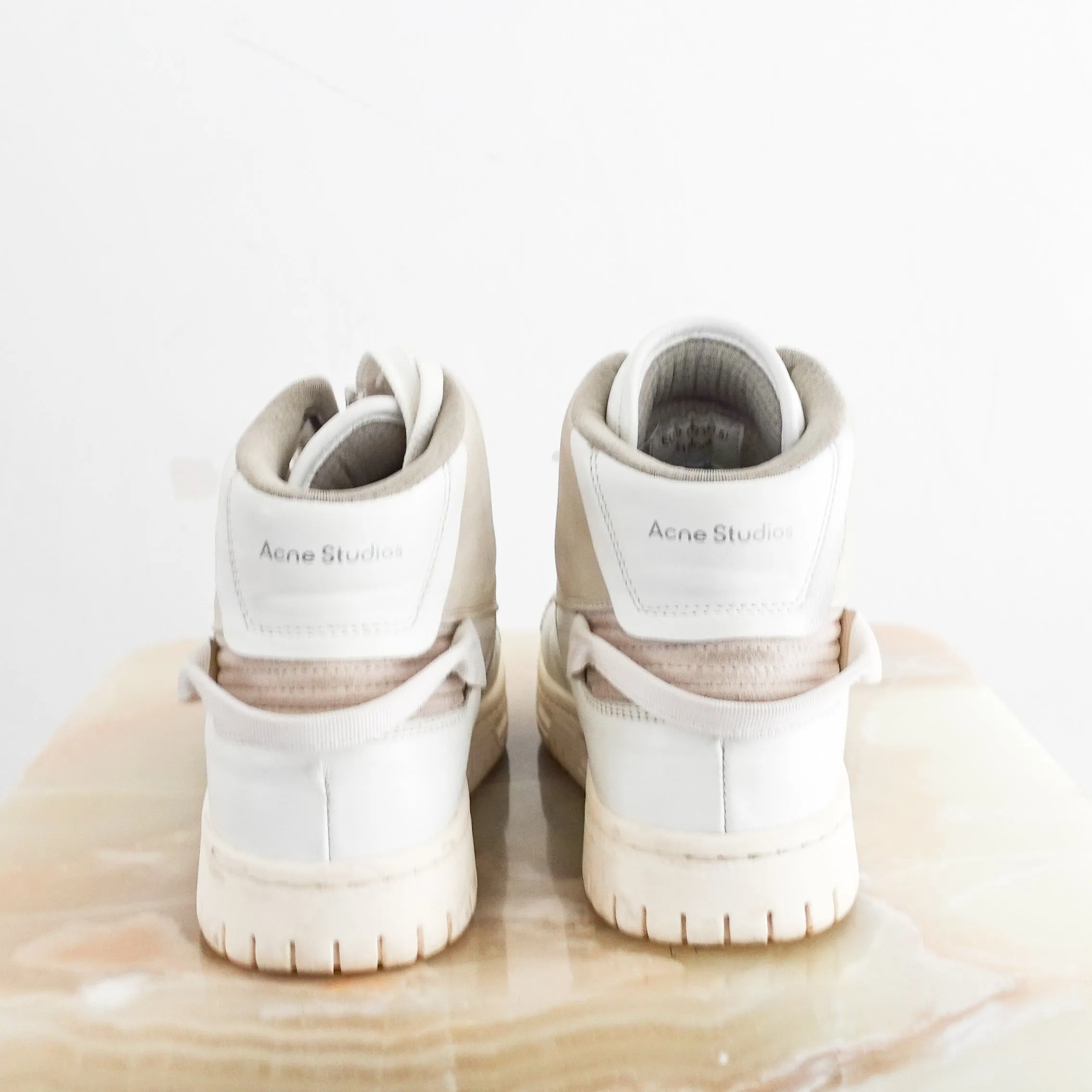 White & Beige Paneled Sneakers RRP £545 [final sale]