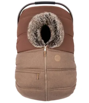 Winter Car Seat Cover - Wool Collection - Caramel