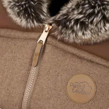 Winter Car Seat Cover - Wool Collection - Caramel