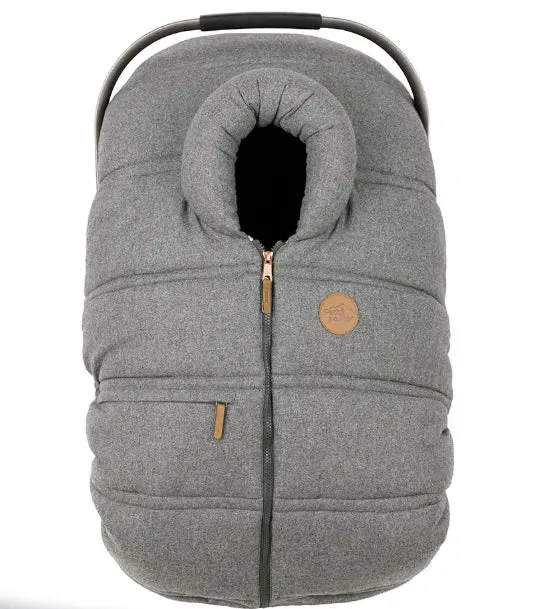 Winter Car Seat Cover - Wool Collection - Grey