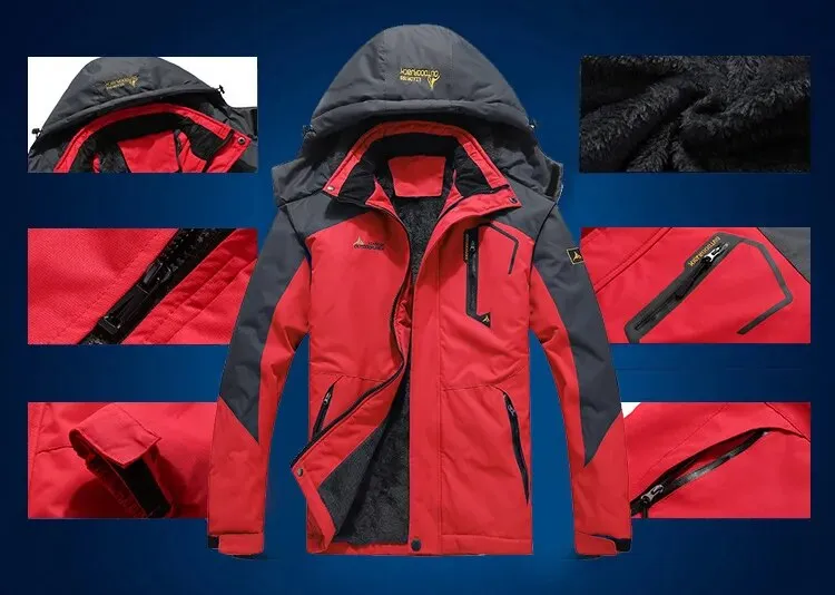 Winter Windproof & Waterproof Thick Fur Warm Parka Coats