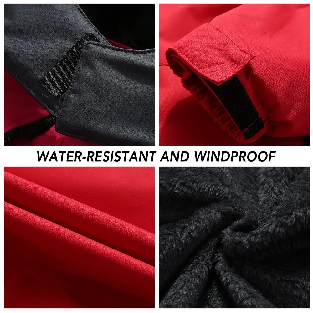 Winter Windproof & Waterproof Thick Fur Warm Parka Coats