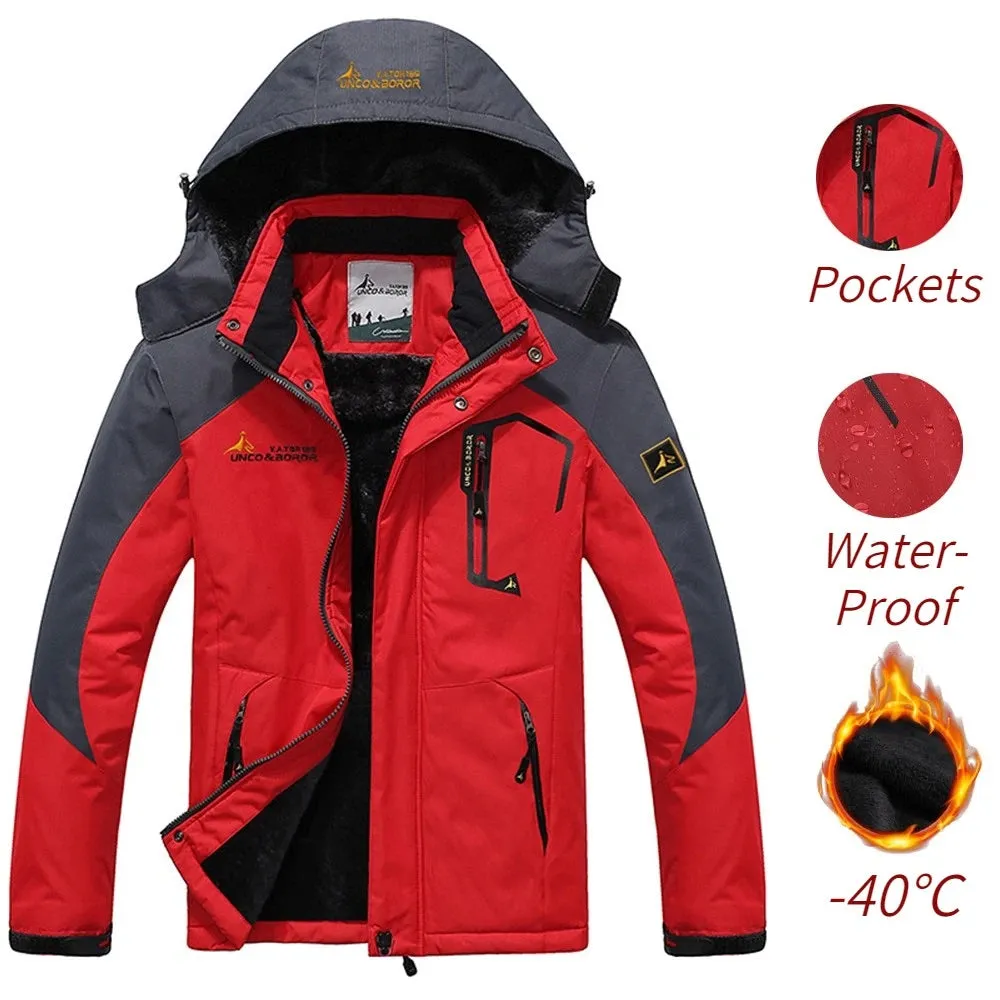 Winter Windproof & Waterproof Thick Fur Warm Parka Coats