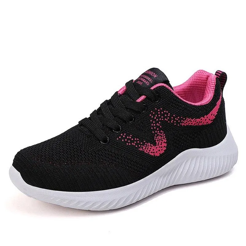 women shoes lace-up mesh breathable casual shoes women sneakers footwear female shoe walking