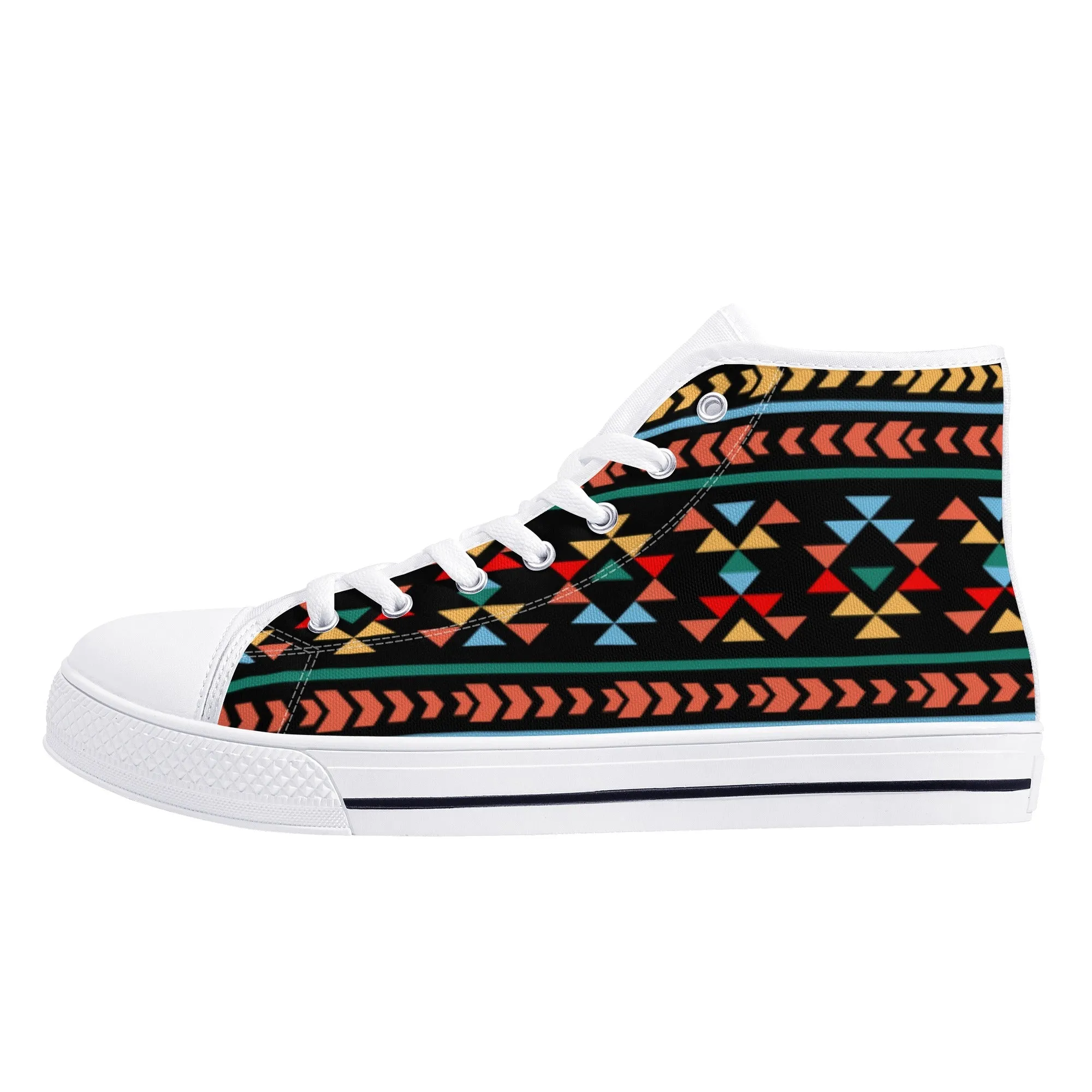 Women's High Top Canvas Shoes Sneakers Night Canyon Southwestern