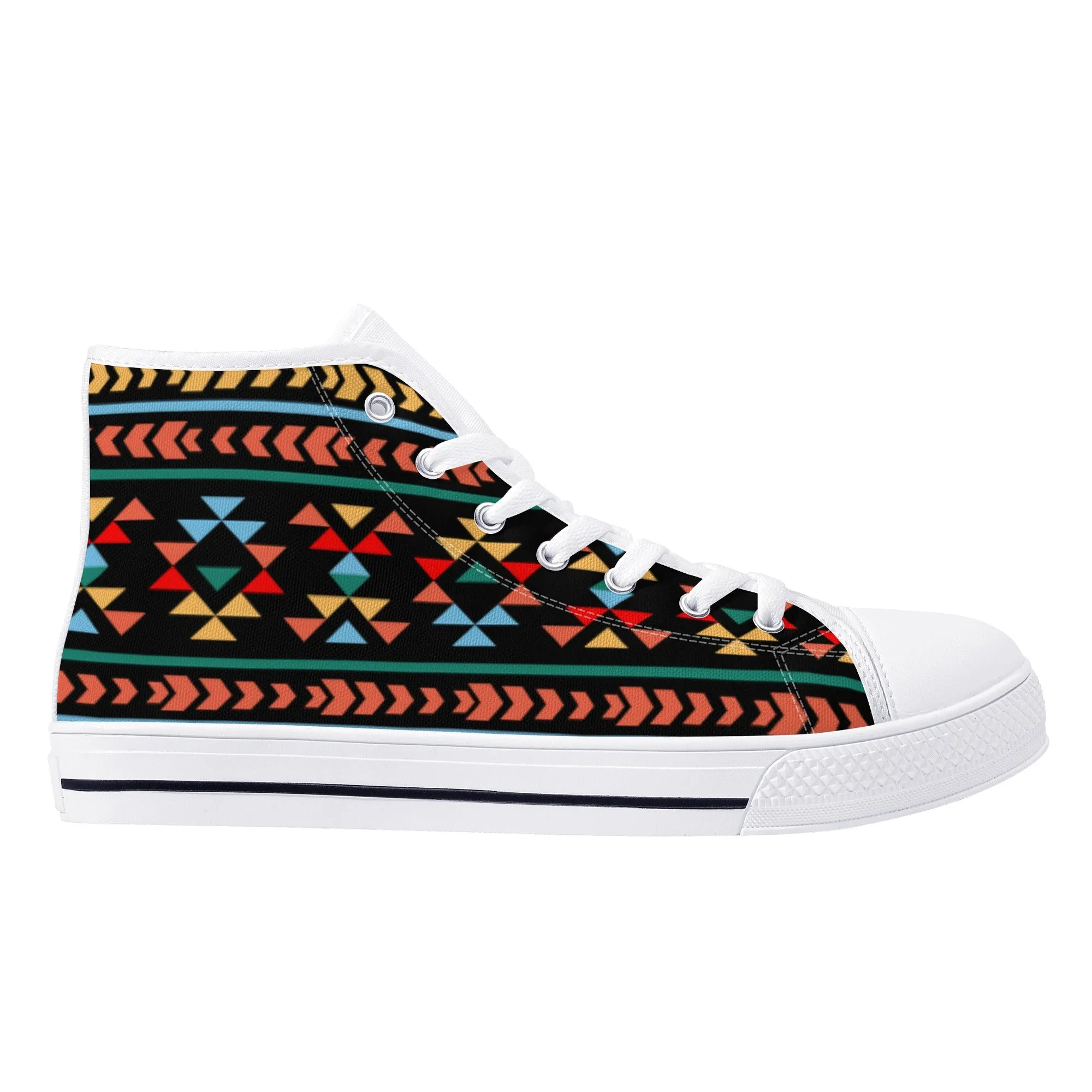 Women's High Top Canvas Shoes Sneakers Night Canyon Southwestern