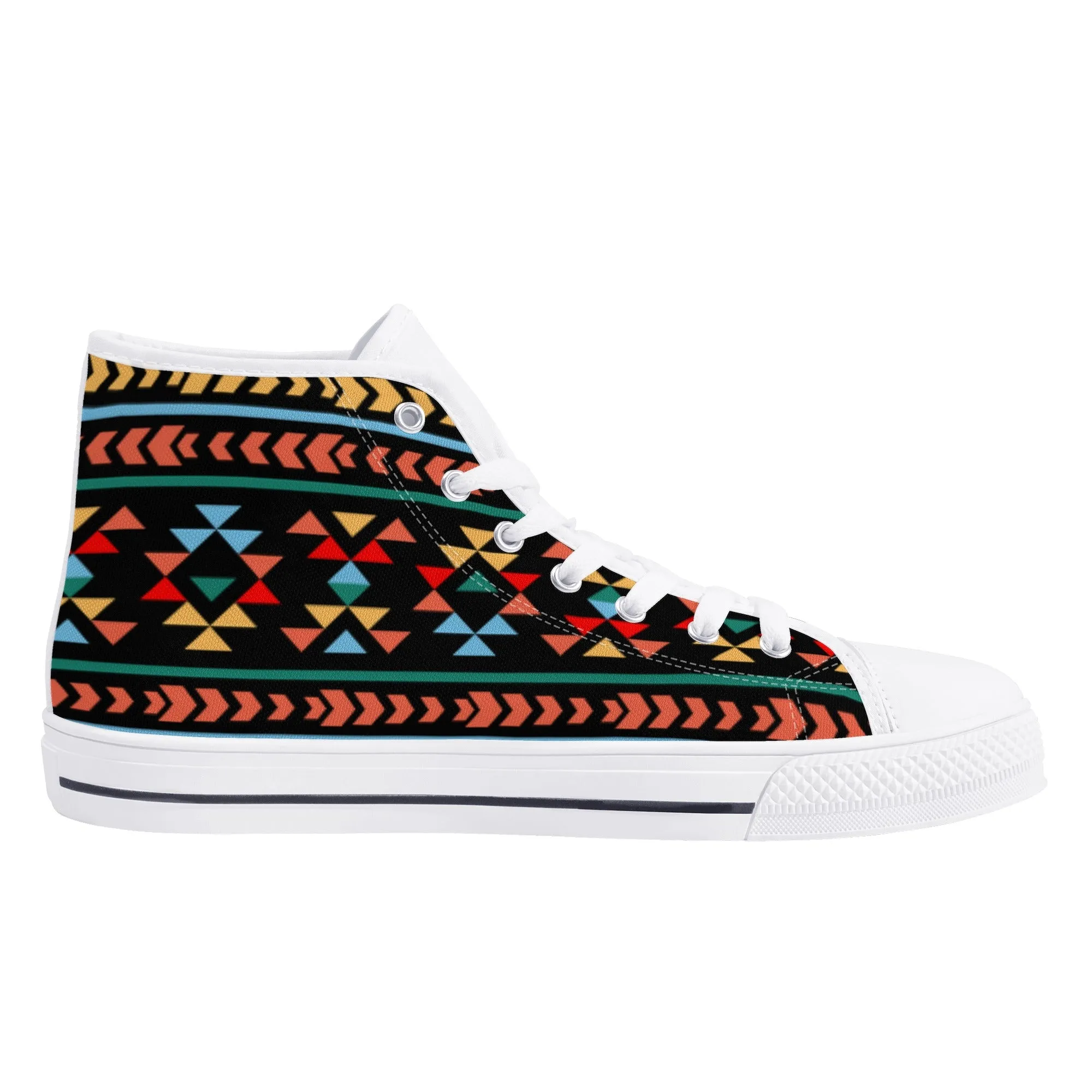 Women's High Top Canvas Shoes Sneakers Night Canyon Southwestern