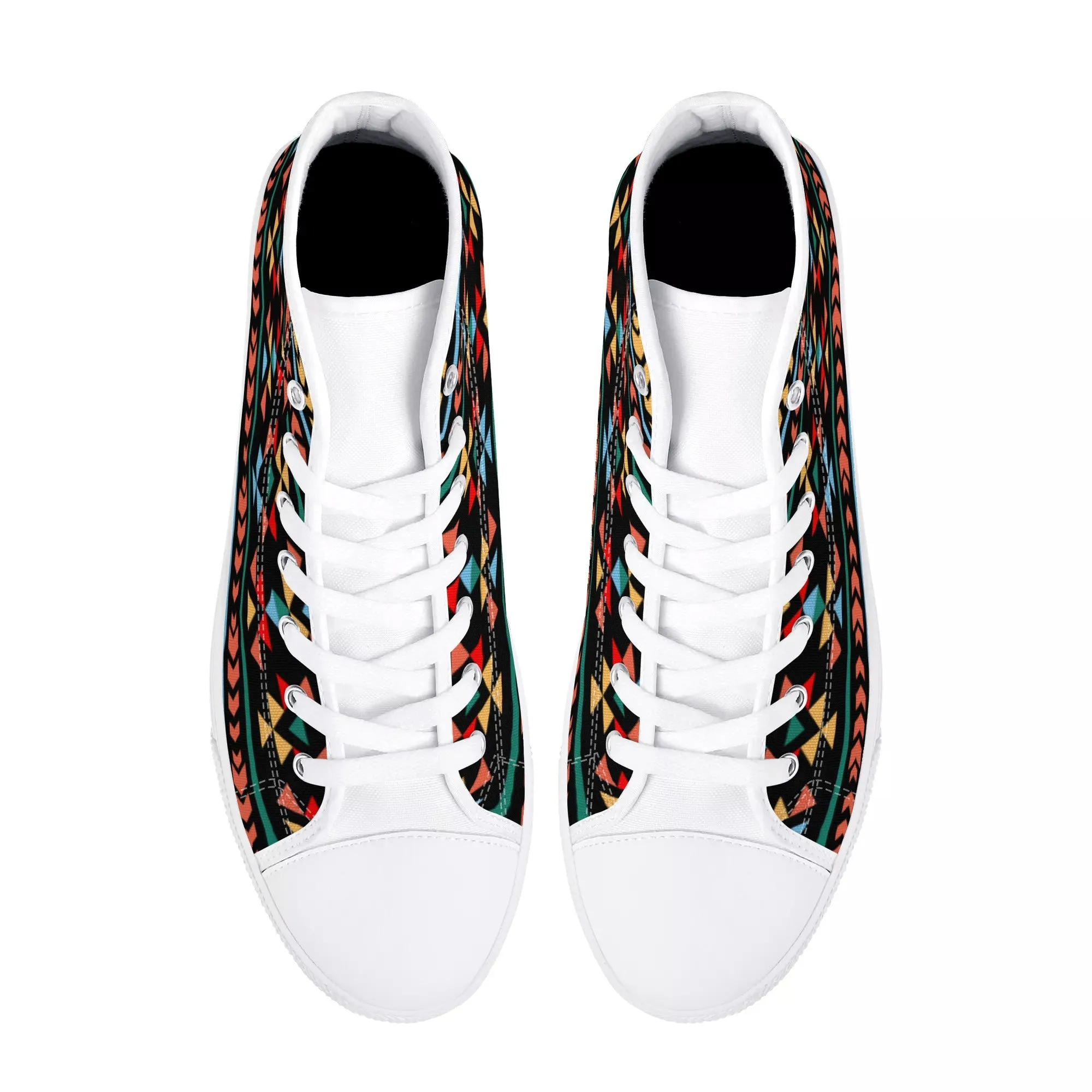 Women's High Top Canvas Shoes Sneakers Night Canyon Southwestern