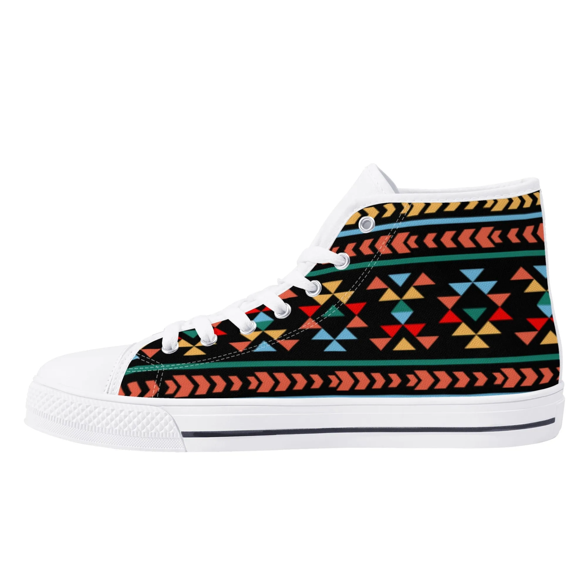 Women's High Top Canvas Shoes Sneakers Night Canyon Southwestern