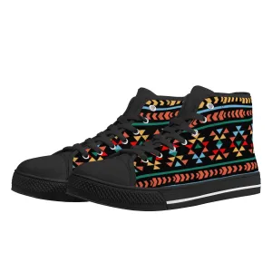 Women's High Top Canvas Shoes Sneakers Night Canyon Southwestern