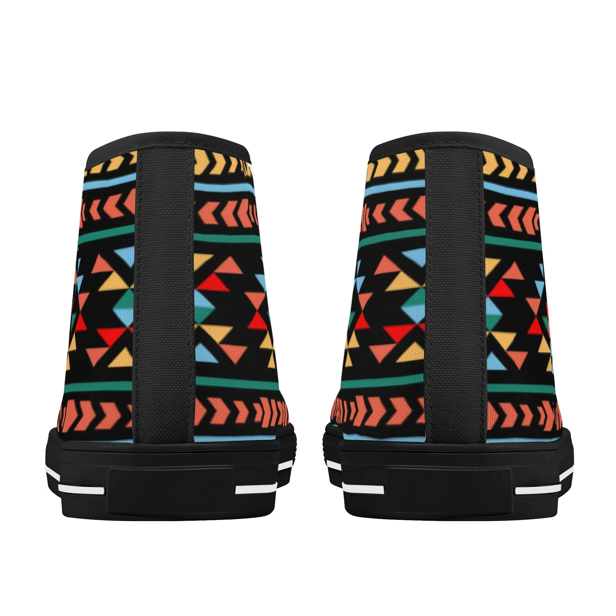 Women's High Top Canvas Shoes Sneakers Night Canyon Southwestern