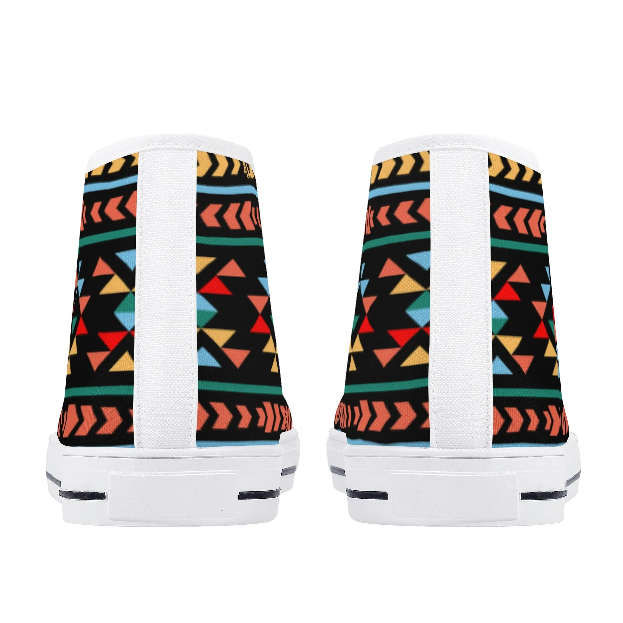 Women's High Top Canvas Shoes Sneakers Night Canyon Southwestern